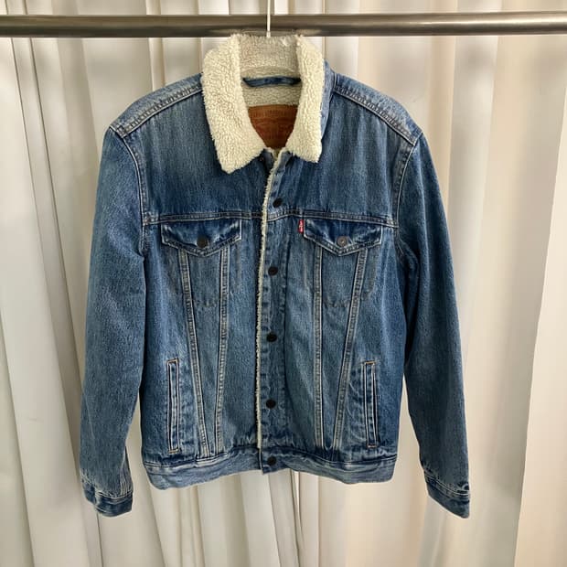 리바이스 쉐르파 데님 트러커 자켓 M