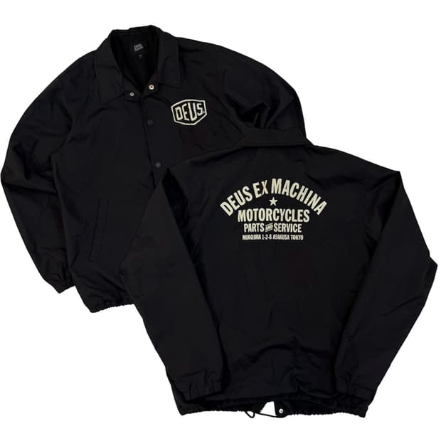 데우스 엑스 마키나 도쿄 아사쿠사 코치자켓 블랙
