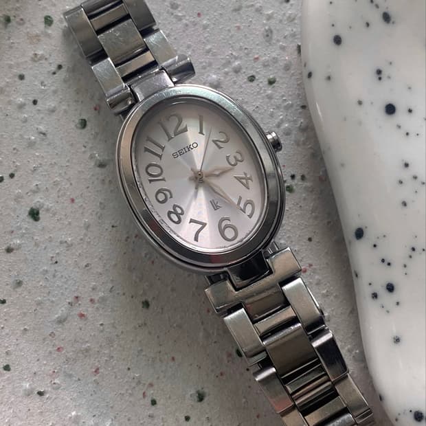 Seiko 세이코 lk 루키아 오벌 쿼츠 핑크