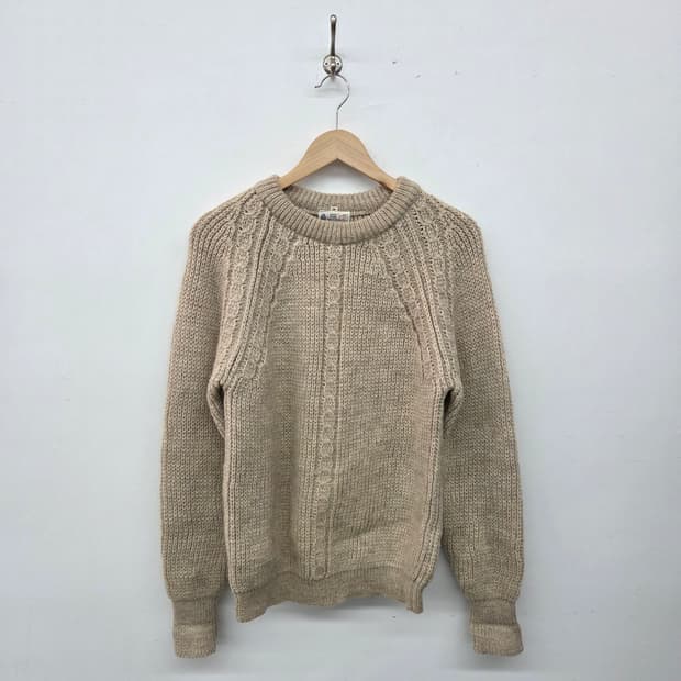 핸드메이드 케이블 니트 스웨터 여 m