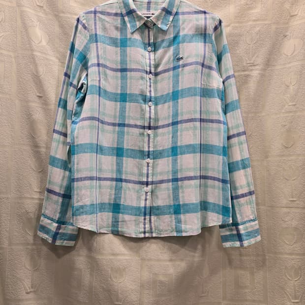 라코스테 여성 마 체크 셔츠 95(66)