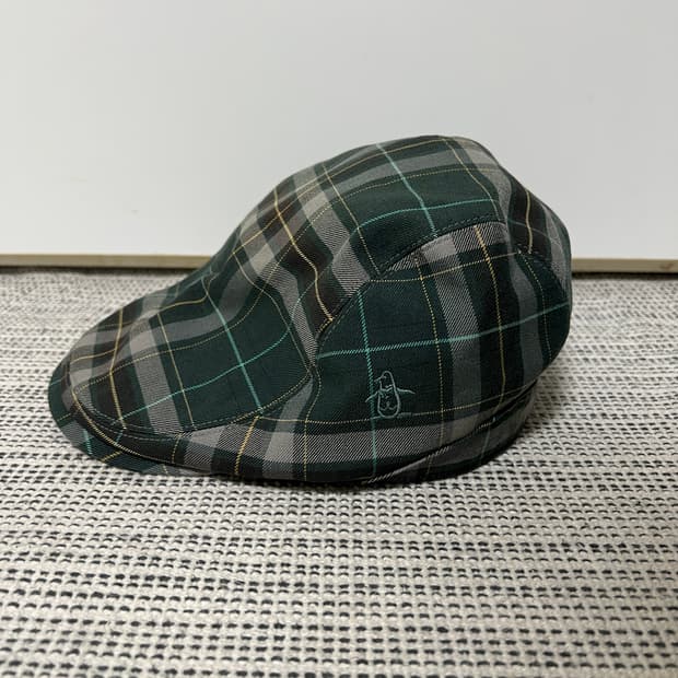 먼싱웨어 남성 체크 헌팅캡 56