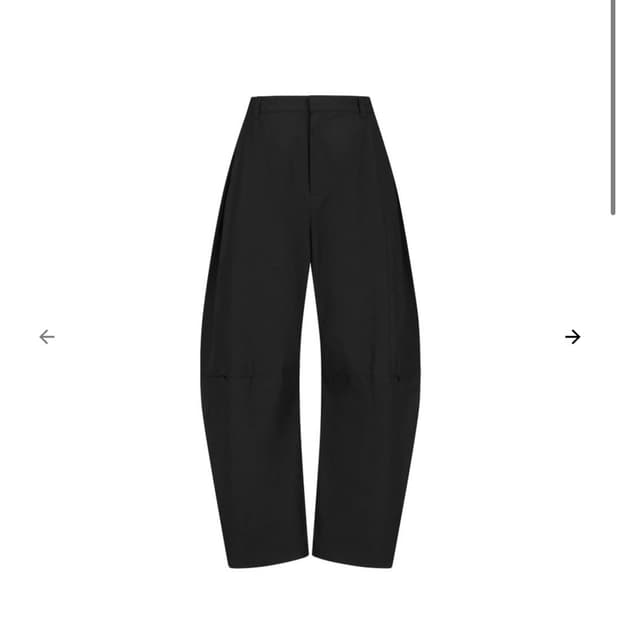 아모멘토 26ss 커브드 집 팬츠 블랙
