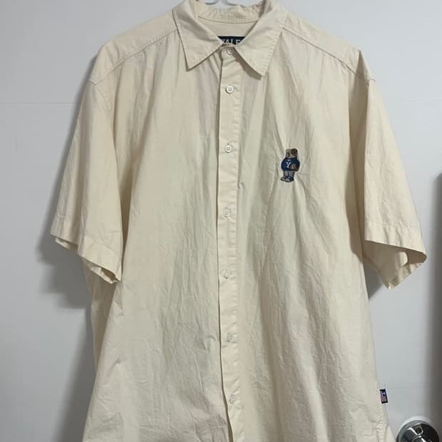YALE 예일 오버핏 셔츠 반팔 L