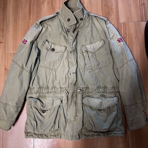 오리지날 랄프로렌 폴로 유니언잭 컴뱃 야상