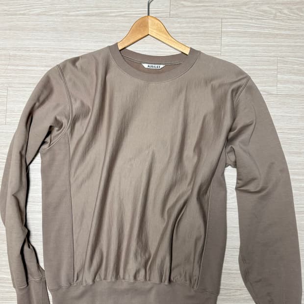 24fw 오라리 하이게이지 스웻 풀오버