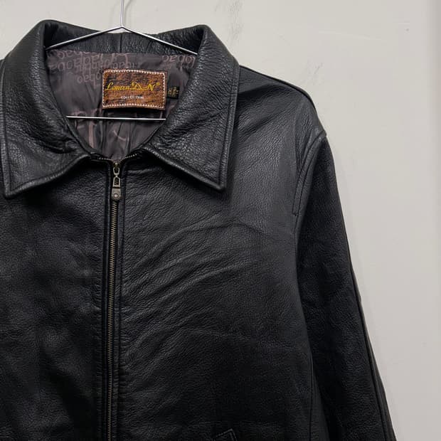 빈티지 양가죽 램스킨 카라 미니멀 레더자켓