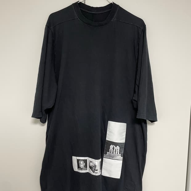 릭오웬스 16ss 패치 점보 티셔츠