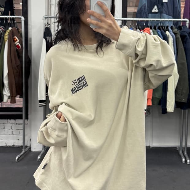 할리데이비슨 오버핏 롱슬리브