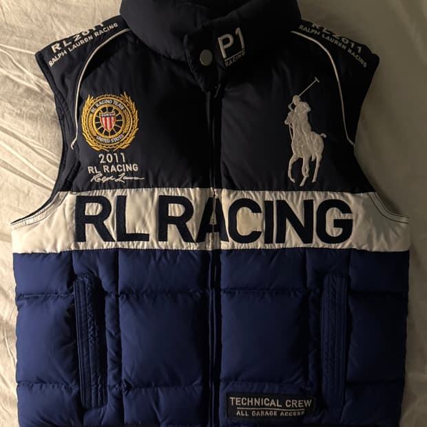 폴로 빅포니 레이싱 조끼 패딩