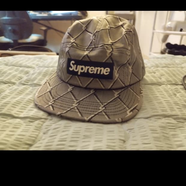 슈프림 캠프캡 체인 새상품 패턴 모자 supreme