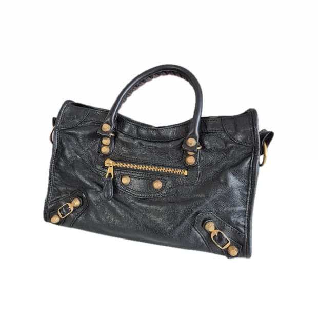 발렌시아가 모터백 시티백 미니 블랙