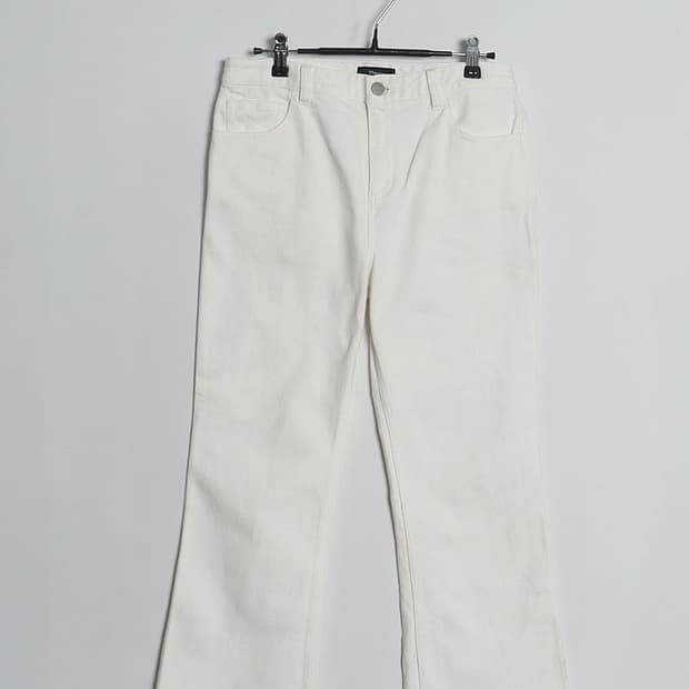 Theory White Denim Boot-Cut (26)
