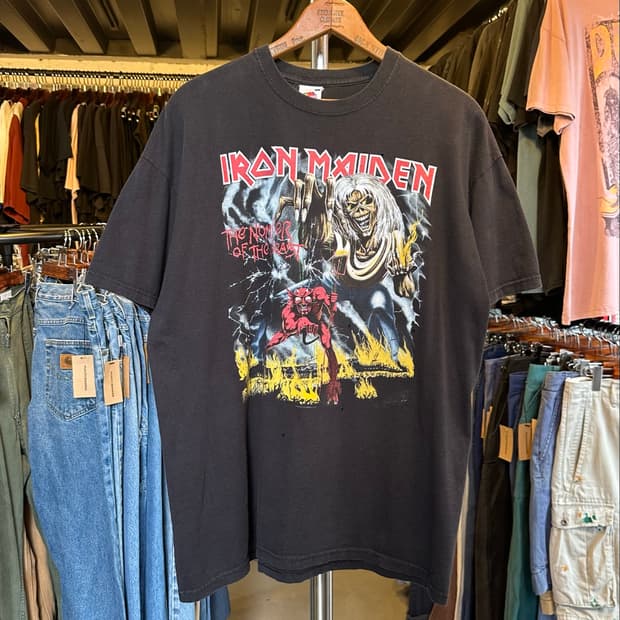 아이언 메이든 Iron Maiden 락밴드 2010 프린팅 티셔츠