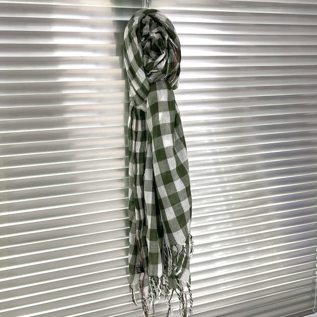 COMME des GARCONS tricot-CHECK SCARF 