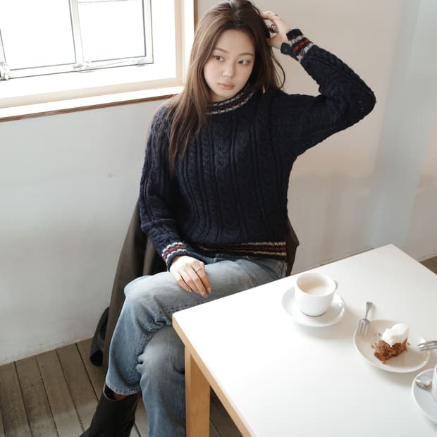 톰브라운 케이블니트 0