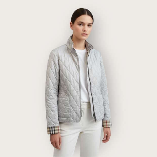 S/ 버버리 퀄팅 경량 패딩집업 자켓