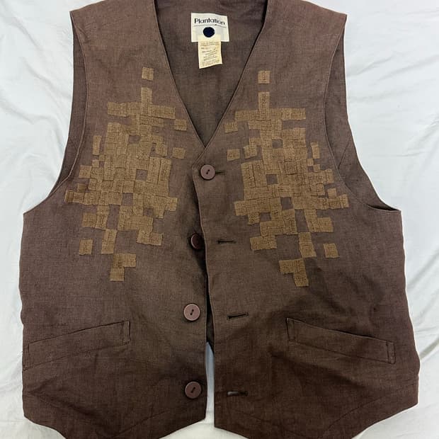 이세이 미야케 plantation 리넨 베스트