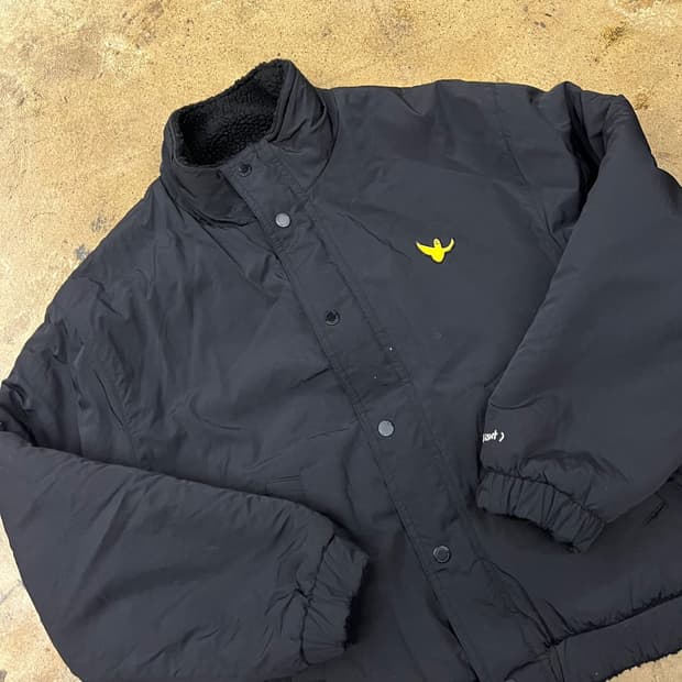 [정품/S] 와릿이즌 블랙 뽀글이 플리스 양면 집업 b18