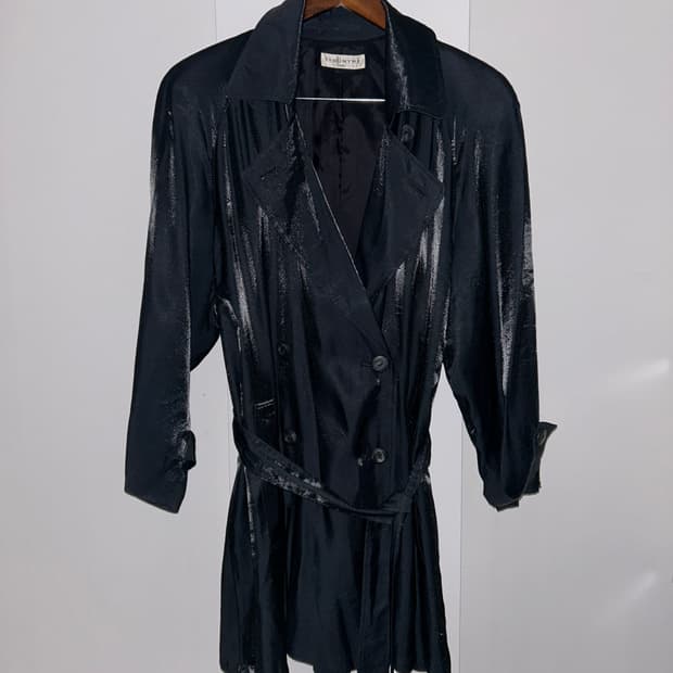 Satin Trench Coat / 빈티지 트렌치 코트