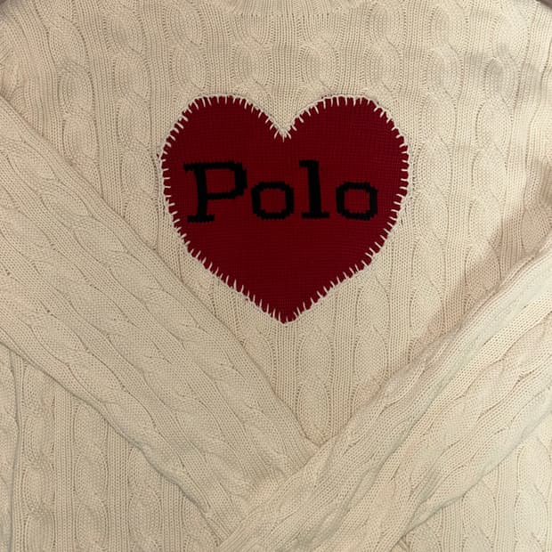 폴로 하트 니트 m