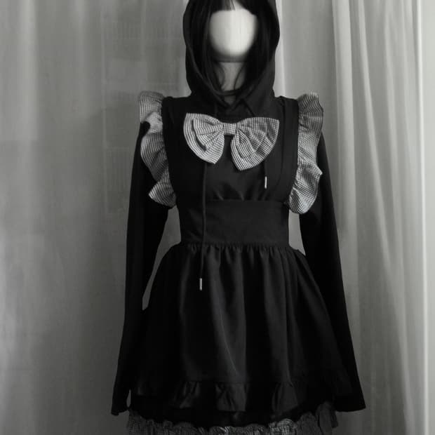 Nier 메이드 드레스 2piece set