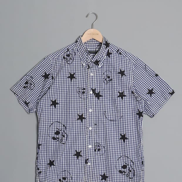 SOPHNET. Check&Skull&Star Shirts