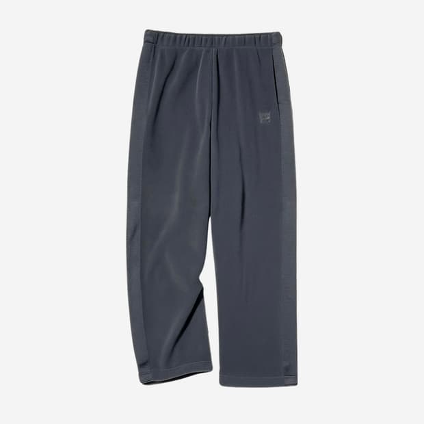 유니클로 x 니들스 플리스 와이드 팬츠 다크그레이 긴기장 M L XL