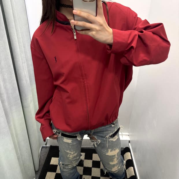 입생로랑 레드 블루종