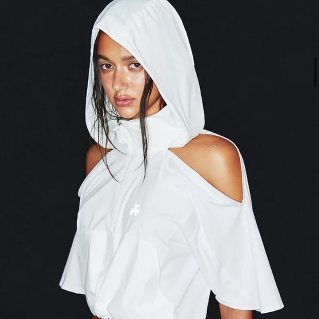 Leey 리 yeel 와이이이엘 SPORTY 오픈 숄더 후드