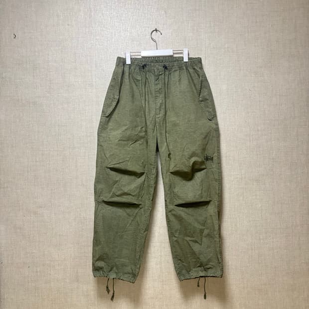 스투시 나이코 오버 트라우저 올리브 프린티드