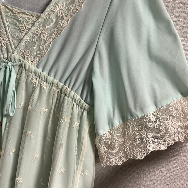 [페어리] 민트 페어리 반팔 원피스