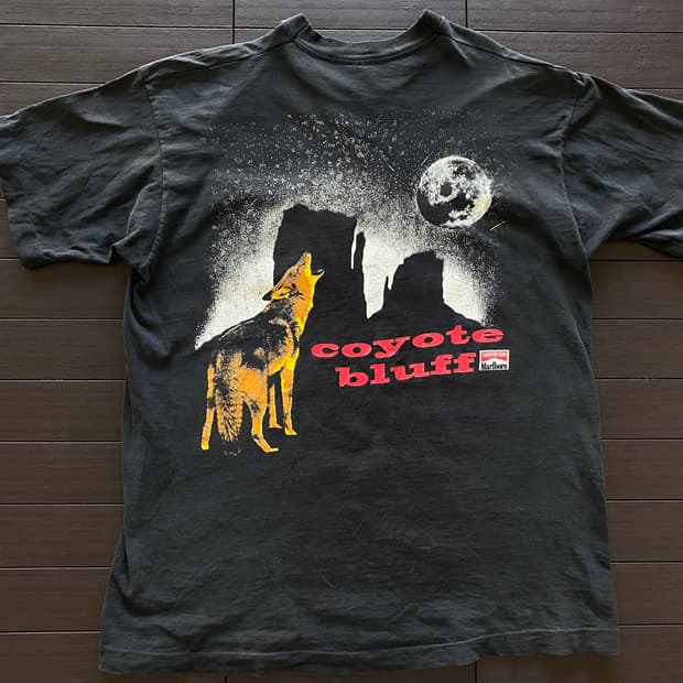(XL) 90s 빈티지 말보로 코요테 티셔츠