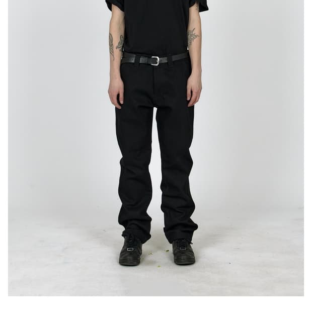 Plastic product wallet raw denim