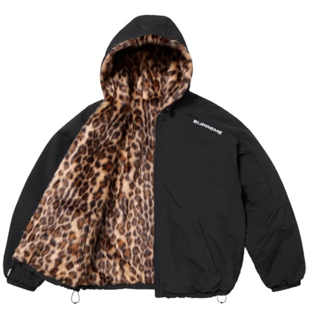 [L] 슈프림 포우 퍼 리버시블 후드 트랙 자켓 - 25SS