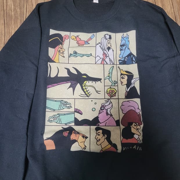 빈티지 디즈니 빌런 맨투맨