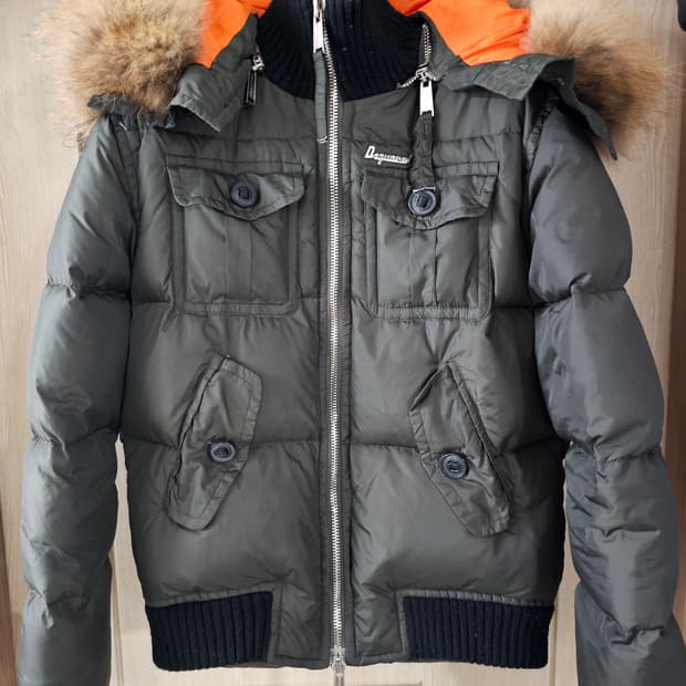 디스퀘어드2 콜마이너 라쿤 패딩(48/95~100)