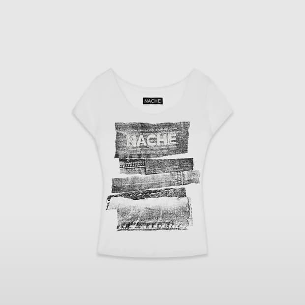 COLLAGE LOGO PRINTED T-SHIRT IVORY