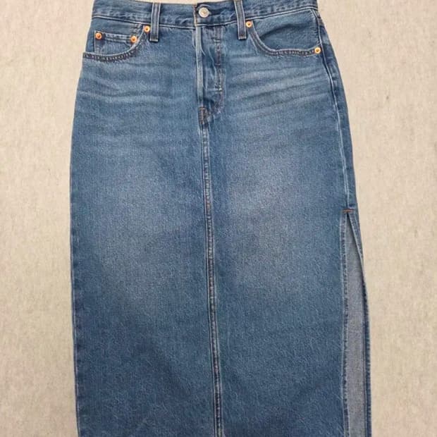 여성 26 리바이스 데님 스커트 청치마