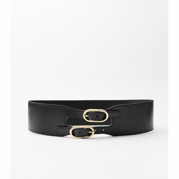 자라 더블 버클 와이드 벨트