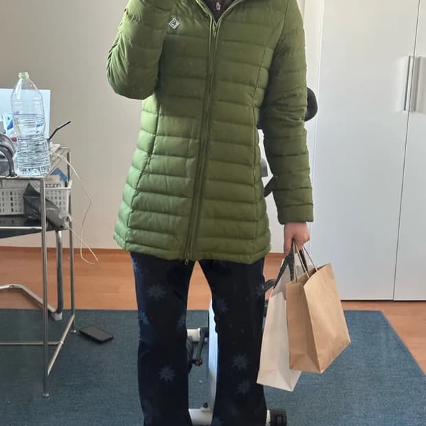 노컨텐츠 에이라인 패딩점퍼