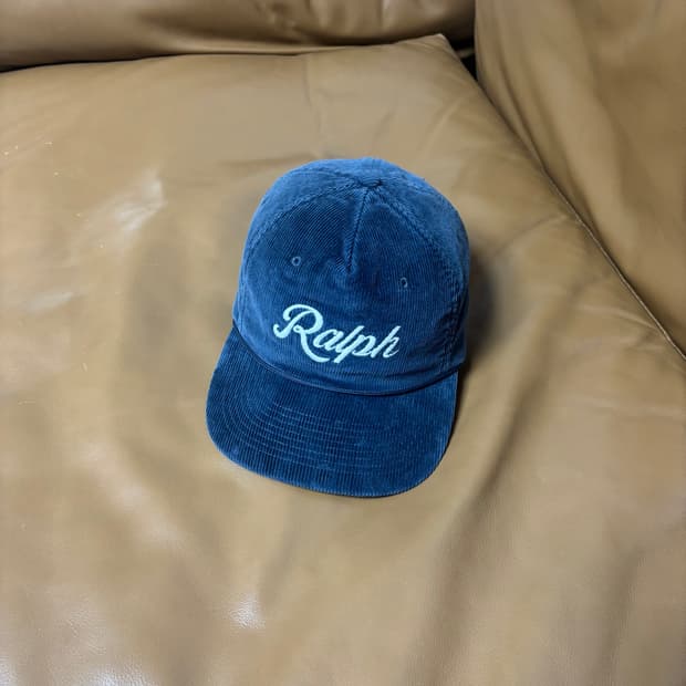 폴로 랄프로렌 6패널 볼캡 모자 코듀로이 아플리케