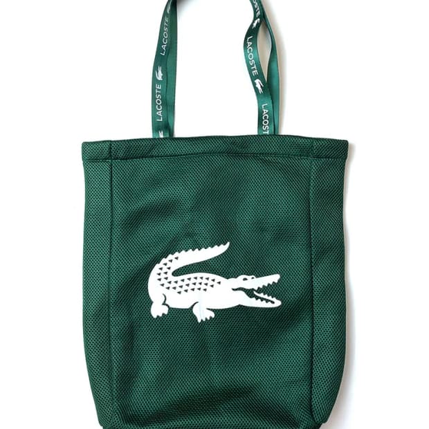 라코스테 로고 메쉬백 A1595   