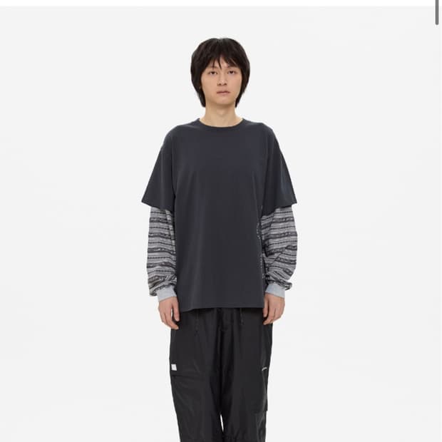 Y.E.S Jacquard Stripe Layerd L/S