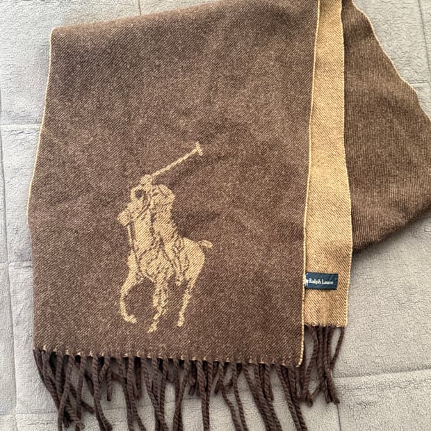 폴로 랄프로렌 리버시블 빅포니 머플러