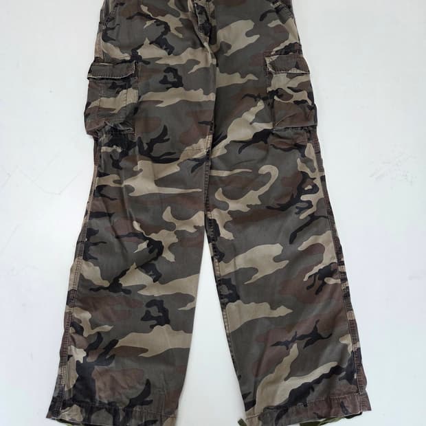 칼하트 카모 카고팬츠 카키 34x32