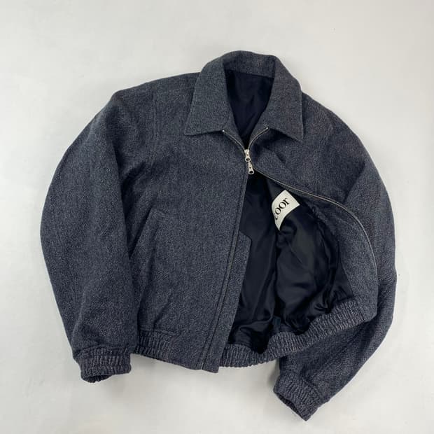 쿠어 버진 울 오버사이즈 모직 블루종 자켓 (103)