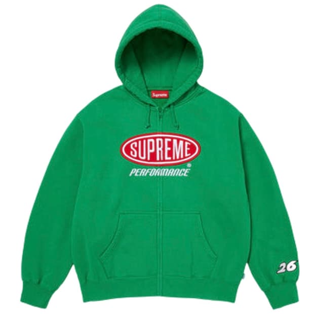 [M] 슈프림 퍼포먼스 후드집업 그린
