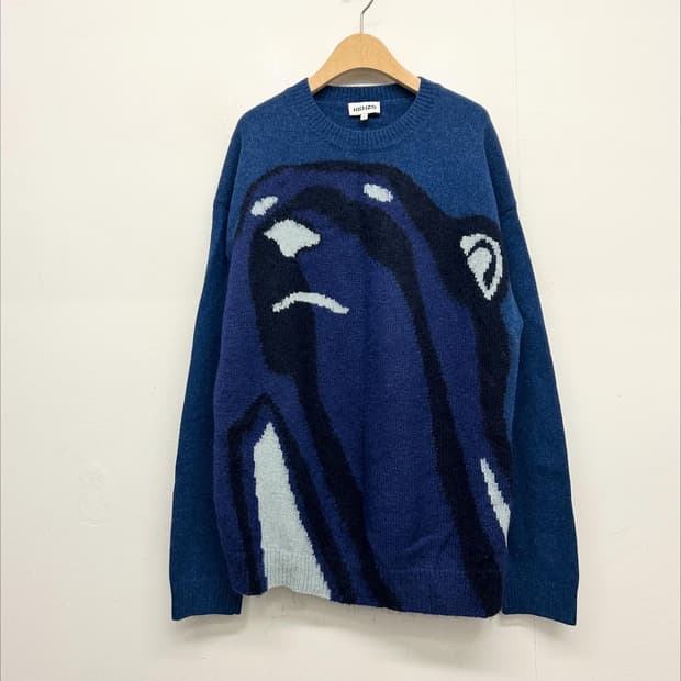 KENZO 블루 베어 니트 스웨터