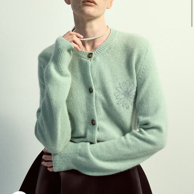 구해요 마르디메크르디 가디건 민트